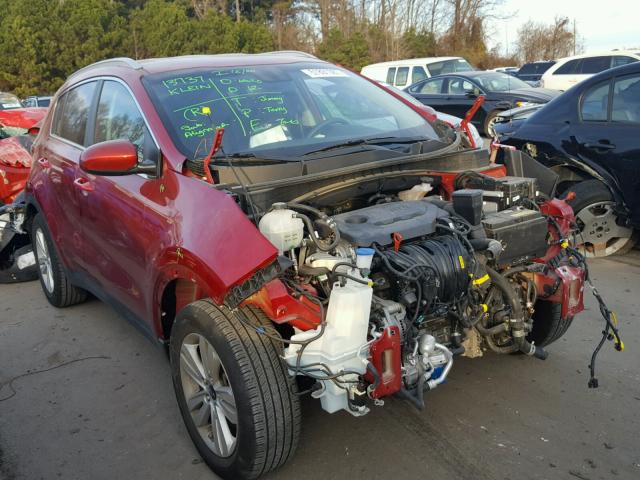 KNDPM3AC8H7033800 - 2017 KIA SPORTAGE L RED photo 1