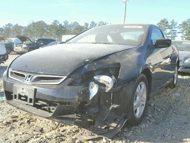 1HGCM72377A008703 - 2007 HONDA ACCORD LX BLACK photo 2