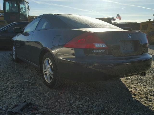 1HGCM72377A008703 - 2007 HONDA ACCORD LX BLACK photo 3