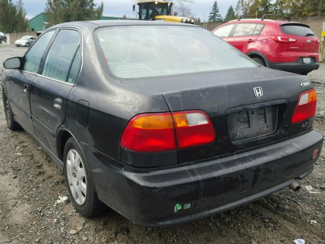 JHMEJ6675YS003212 - 2000 HONDA CIVIC LX BLACK photo 3