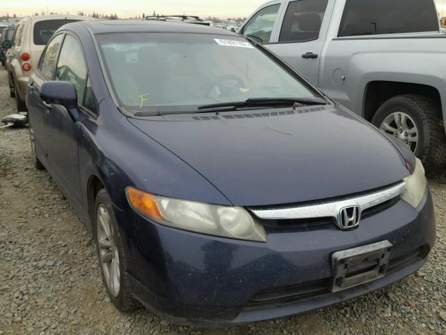 1HGFA16806L095145 - 2006 HONDA CIVIC EX BLUE photo 1