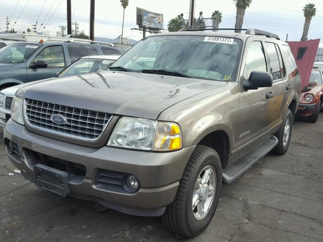 1FMZU63E85UB86100 - 2005 FORD EXPLORER X TAN photo 2