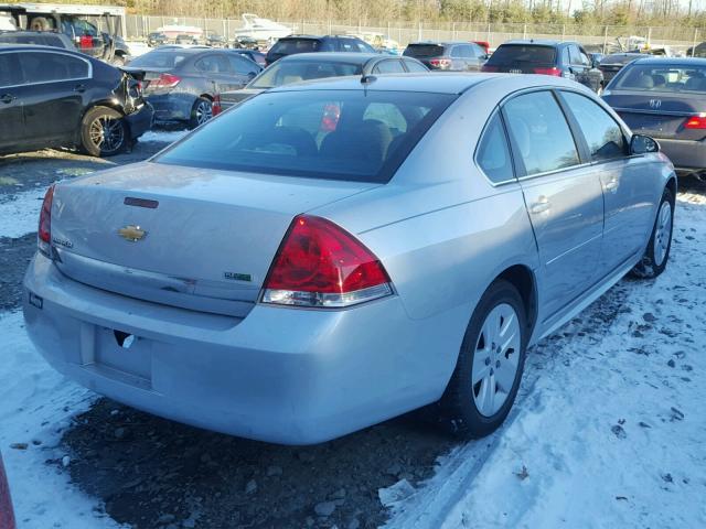 2G1WA5EK9B1128929 - 2011 CHEVROLET IMPALA LS SILVER photo 4