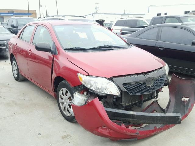 1NXBU40E29Z036158 - 2009 TOYOTA COROLLA BA BURGUNDY photo 1