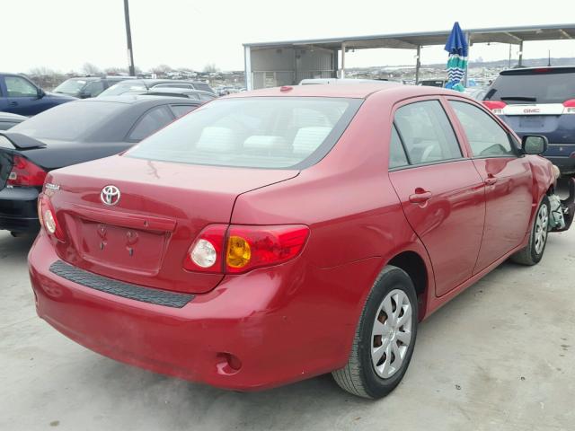 1NXBU40E29Z036158 - 2009 TOYOTA COROLLA BA BURGUNDY photo 4