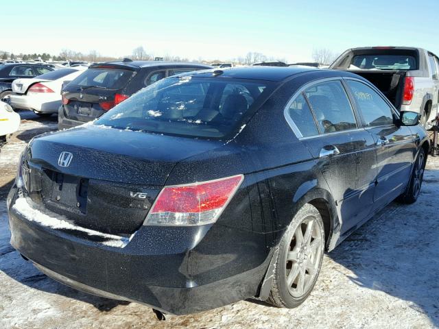 1HGCP36849A004696 - 2009 HONDA ACCORD EXL BLACK photo 4