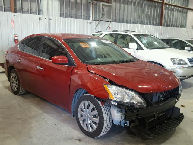 3N1AB7AP2EY289692 - 2014 NISSAN SENTRA S MAROON photo 1