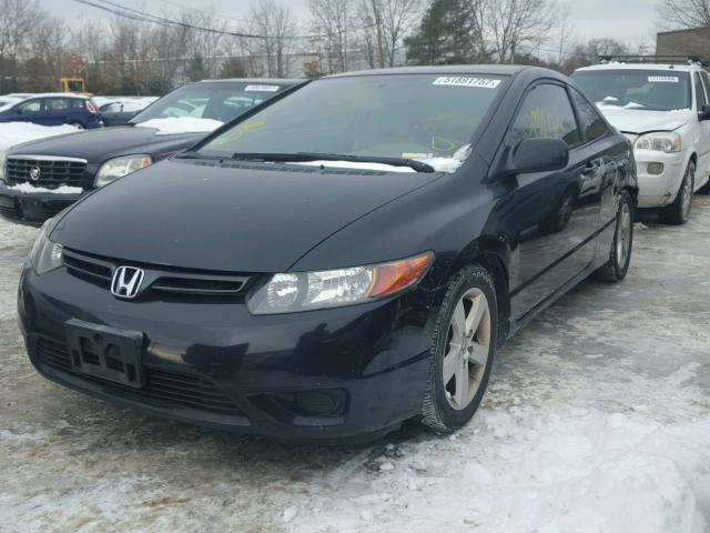 2HGFG12816H505386 - 2006 HONDA CIVIC EX BLACK photo 2