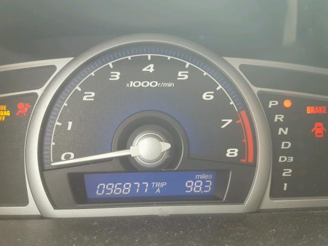 2HGFG12816H505386 - 2006 HONDA CIVIC EX BLACK photo 8