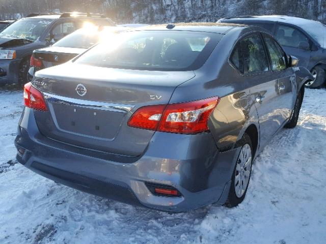 3N1AB7AP3HY291200 - 2017 NISSAN SENTRA S GRAY photo 4