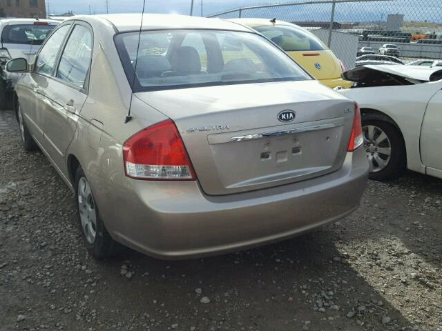 KNAFE121275442585 - 2007 KIA SPECTRA EX GOLD photo 3