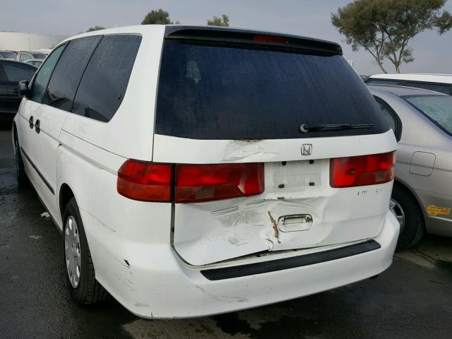 2HKRL1856YH521324 - 2000 HONDA ODYSSEY LX WHITE photo 3