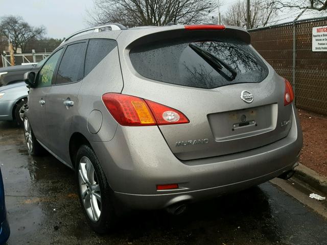 JN8AZ18W59W156591 - 2009 NISSAN MURANO S GRAY photo 3