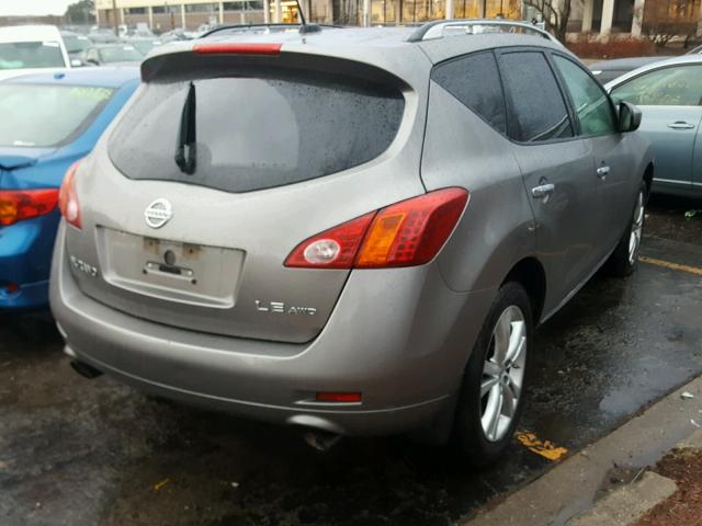 JN8AZ18W59W156591 - 2009 NISSAN MURANO S GRAY photo 4