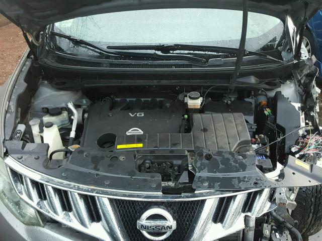 JN8AZ18W59W156591 - 2009 NISSAN MURANO S GRAY photo 7