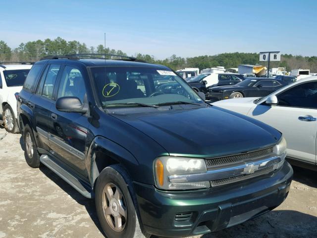 1GNDS13SX22290678 - 2002 CHEVROLET TRAILBLAZE GREEN photo 1