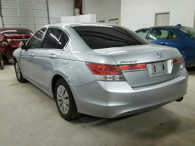 1HGCP2F33CA178104 - 2012 HONDA ACCORD LX SILVER photo 3