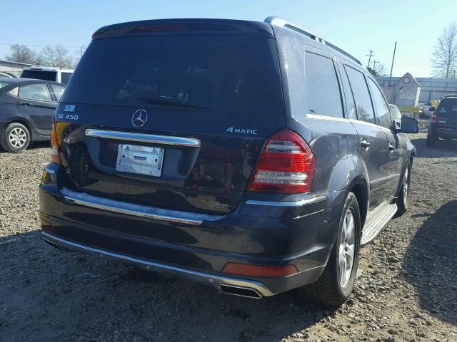 4JGBF7BE1BA732221 - 2011 MERCEDES-BENZ GL 450 4MA BLUE photo 4