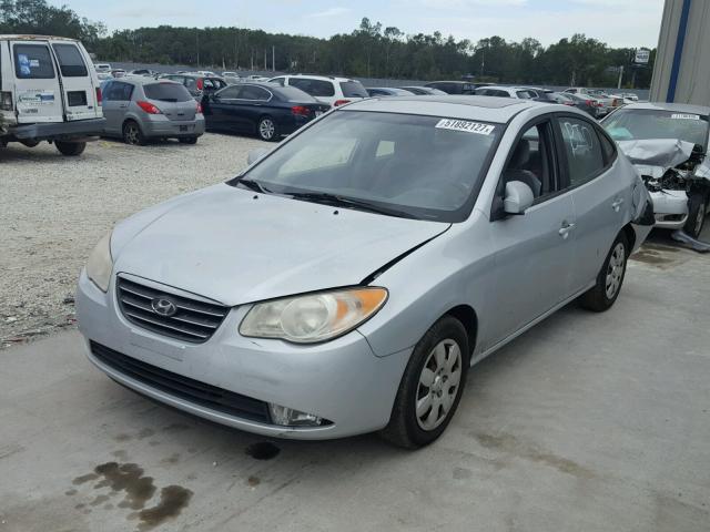 KMHDU46D47U205200 - 2007 HYUNDAI ELANTRA GL SILVER photo 2