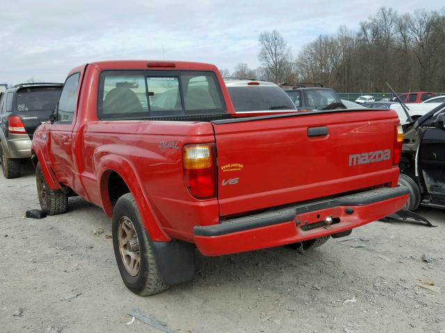 4F4YR12U83TM09548 - 2003 MAZDA B3000 RED photo 3