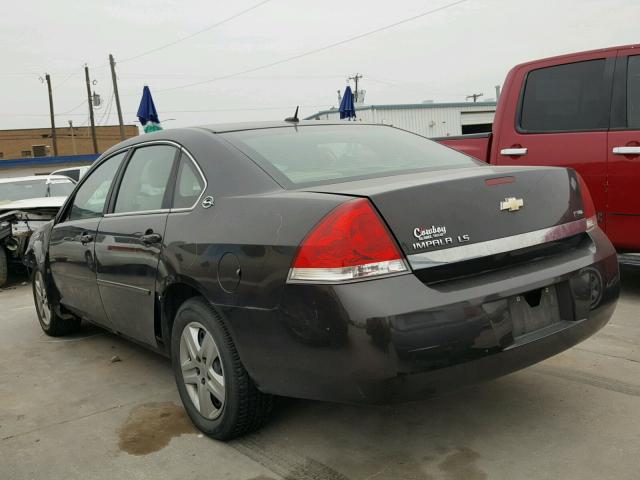 2G1WB58K581228687 - 2008 CHEVROLET IMPALA LS BROWN photo 3