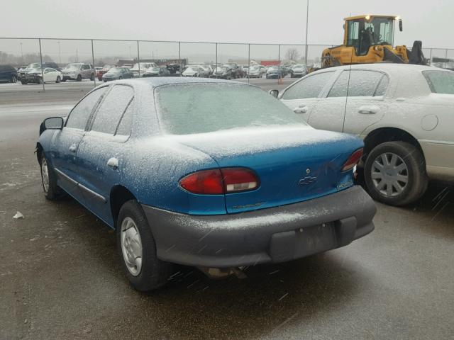 1G1JC5249T7287609 - 1996 CHEVROLET CAVALIER BLUE photo 3