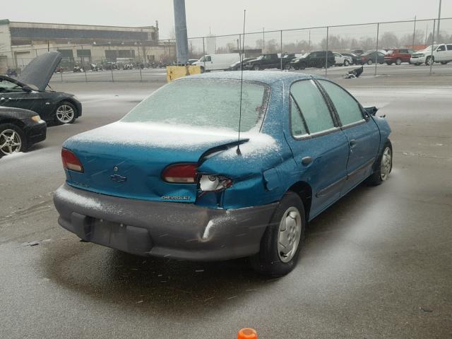 1G1JC5249T7287609 - 1996 CHEVROLET CAVALIER BLUE photo 4