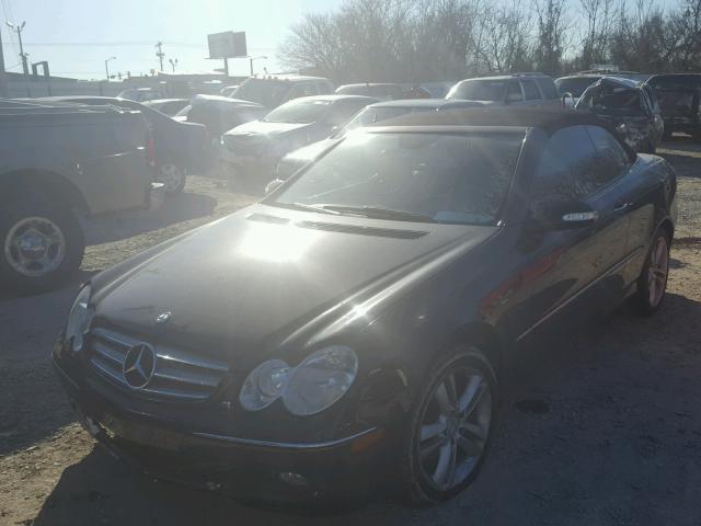 WDBTK56F47F220442 - 2007 MERCEDES-BENZ CLK 350 BLACK photo 2