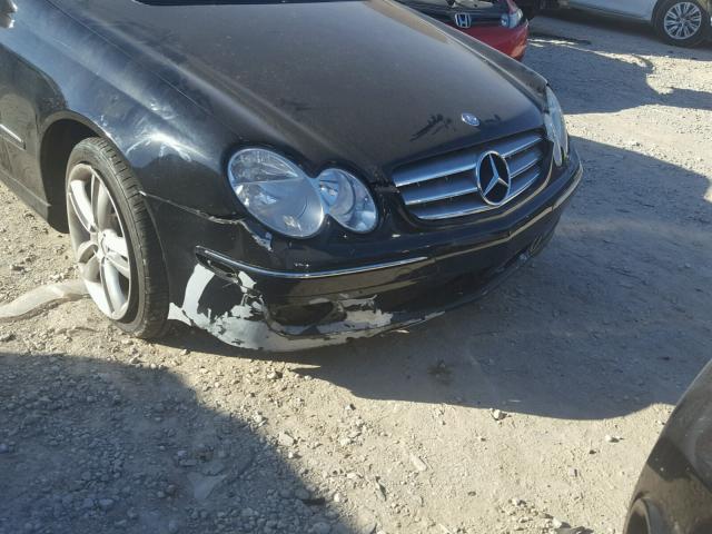 WDBTK56F47F220442 - 2007 MERCEDES-BENZ CLK 350 BLACK photo 9