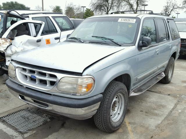 1FMDU34X1SZB22066 - 1995 FORD EXPLORER TEAL photo 2