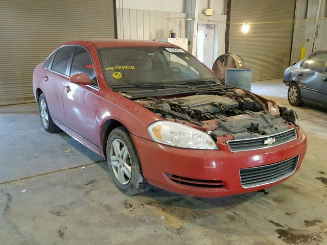 2G1WB57K991134928 - 2009 CHEVROLET IMPALA LS RED photo 1