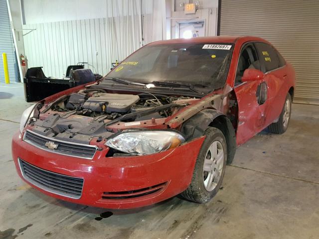 2G1WB57K991134928 - 2009 CHEVROLET IMPALA LS RED photo 2