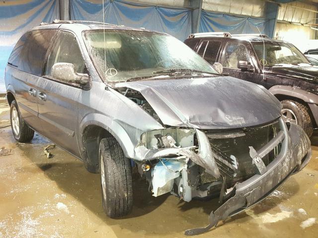 1D4GP45R85B338754 - 2005 DODGE CARAVAN SX BLUE photo 1