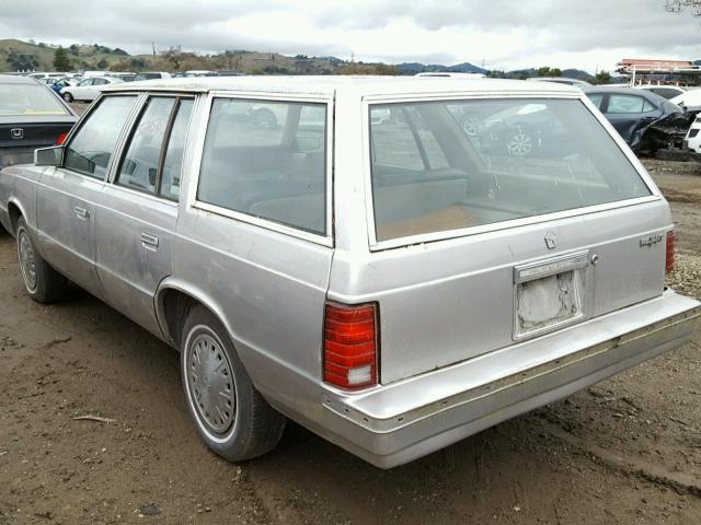 1P3BP49C4EF135012 - 1984 PLYMOUTH RELIANT CU SILVER photo 3