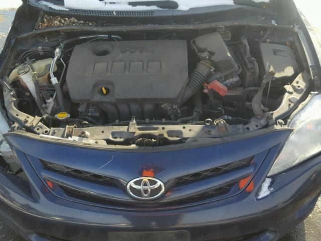 2T1BU4EE8BC685575 - 2011 TOYOTA COROLLA BA BLUE photo 7