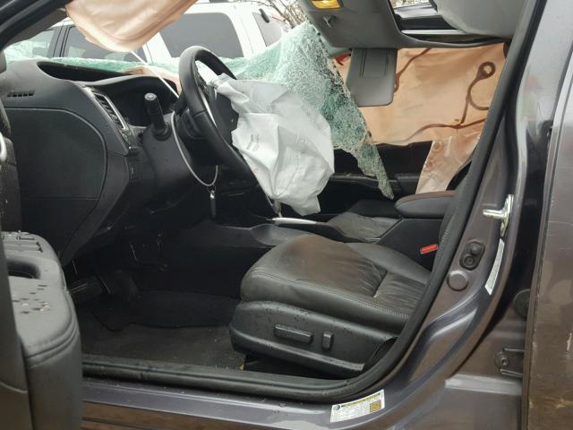 19XFB2F99FE091002 - 2015 HONDA CIVIC EXL GRAY photo 5