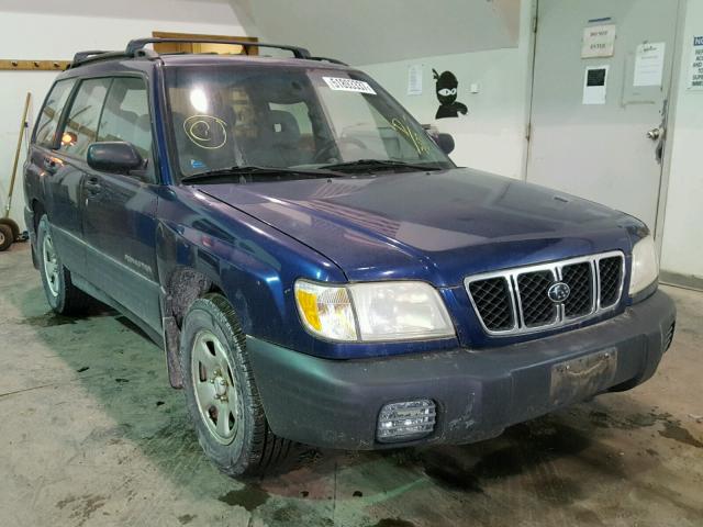 JF1SFB3551H735177 - 2001 SUBARU FORESTER L BLUE photo 1