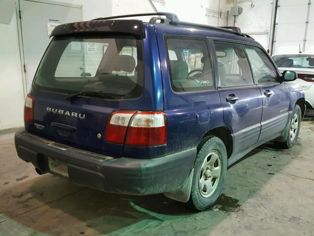 JF1SFB3551H735177 - 2001 SUBARU FORESTER L BLUE photo 4