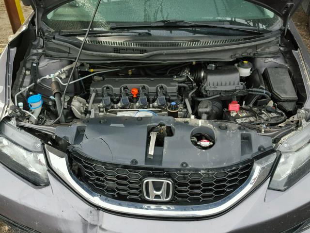 19XFB2F89FE050439 - 2015 HONDA CIVIC EX GRAY photo 7