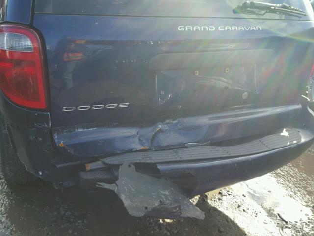 1D4GP24R35B269512 - 2005 DODGE GRAND CARA BLUE photo 9