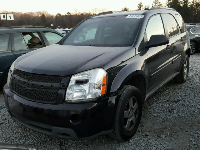 2CNDL13F896245370 - 2009 CHEVROLET EQUINOX LS BLACK photo 2