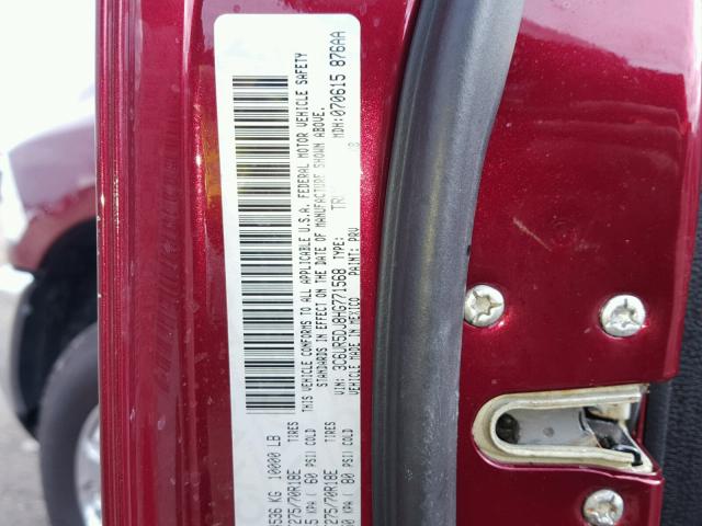 3C6UR5DJ8HG771568 - 2017 RAM 2500 SLT MAROON photo 10