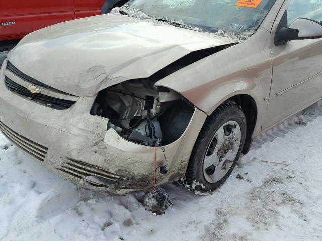 1G1AL58F087321050 - 2008 CHEVROLET COBALT LT GOLD photo 9