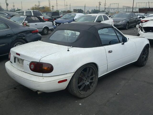 JM1NA3516L0107807 - 1990 MAZDA MX-5 MIATA WHITE photo 4