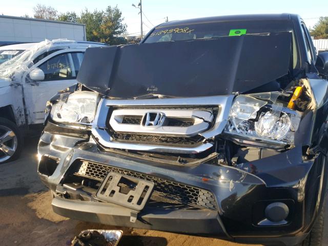 5FNYF4H2XAB032939 - 2010 HONDA PILOT LX BLACK photo 9