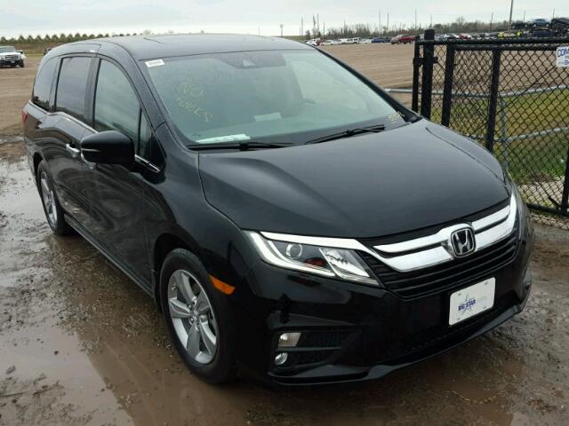 5FNRL6H75JB031248 - 2018 HONDA ODYSSEY EX BLACK photo 1