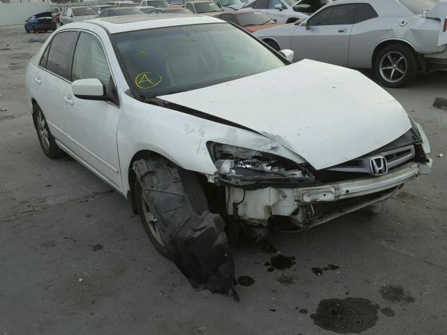 1HGCM66535A050384 - 2005 HONDA ACCORD EX WHITE photo 1