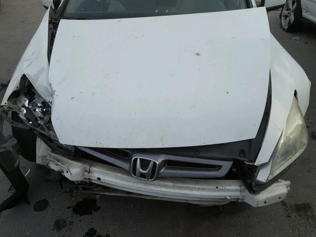 1HGCM66535A050384 - 2005 HONDA ACCORD EX WHITE photo 7