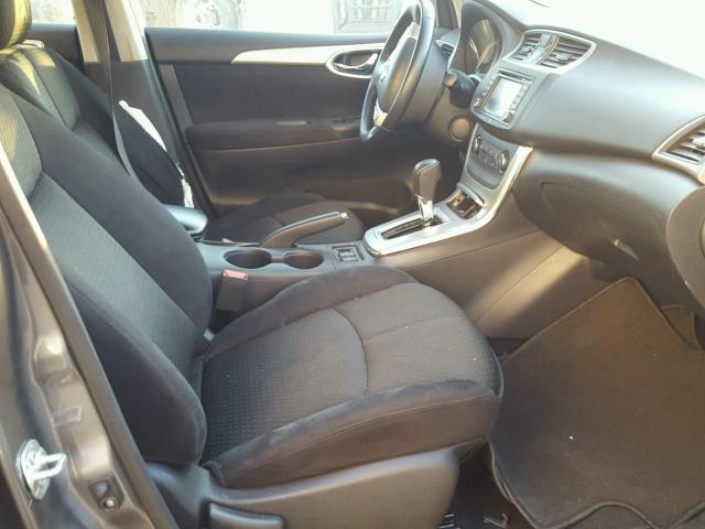 3N1AB7AP3FY383520 - 2015 NISSAN SENTRA S GRAY photo 5