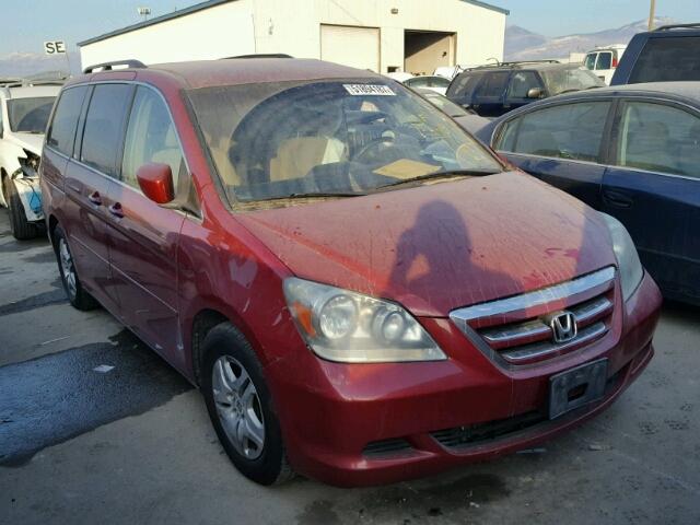 5FNRL38416B412168 - 2006 HONDA ODYSSEY EX RED photo 1